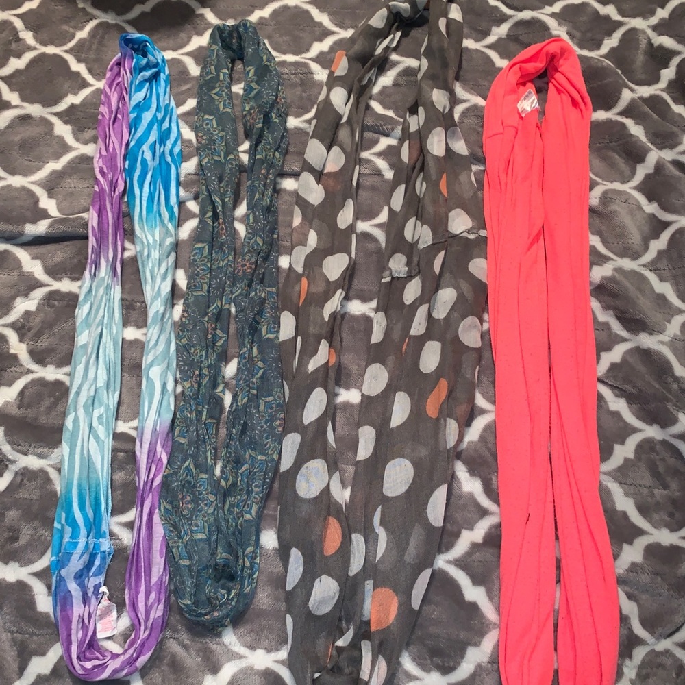 4 scarves